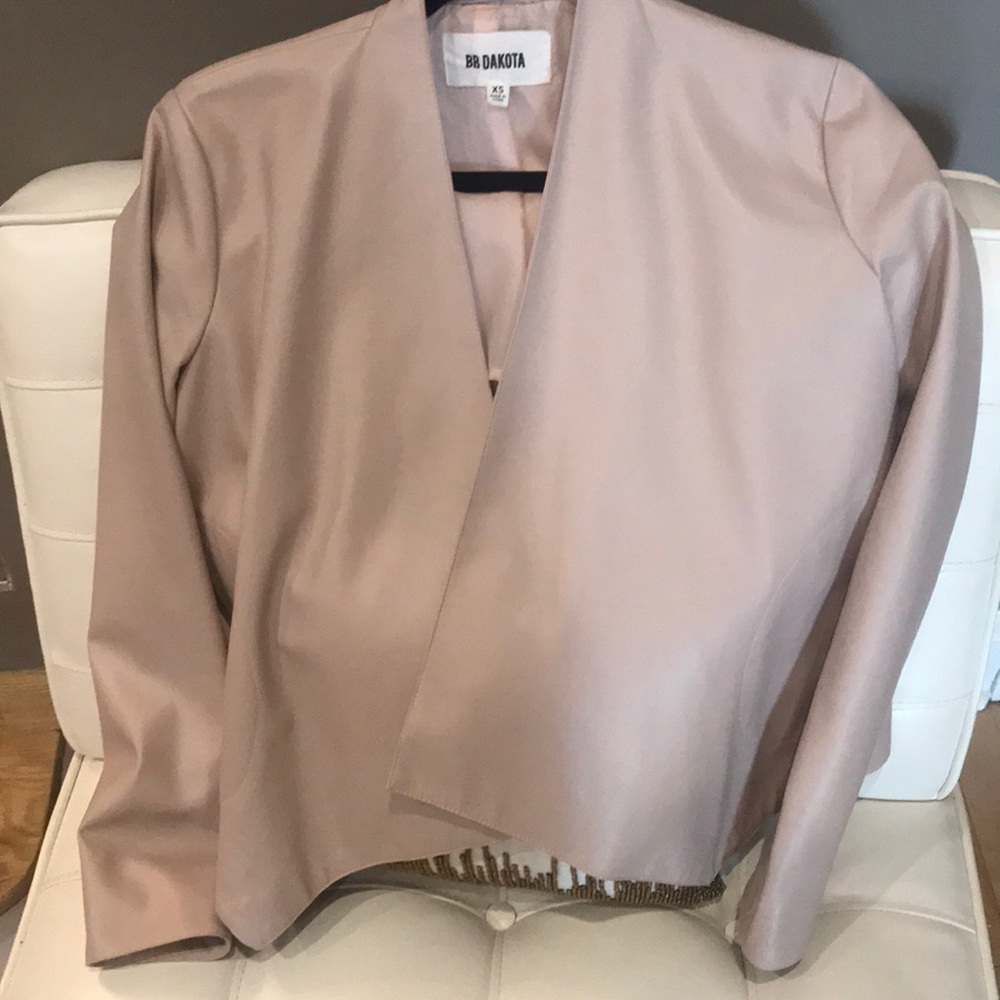 B.B. Dakota pink leather jacket